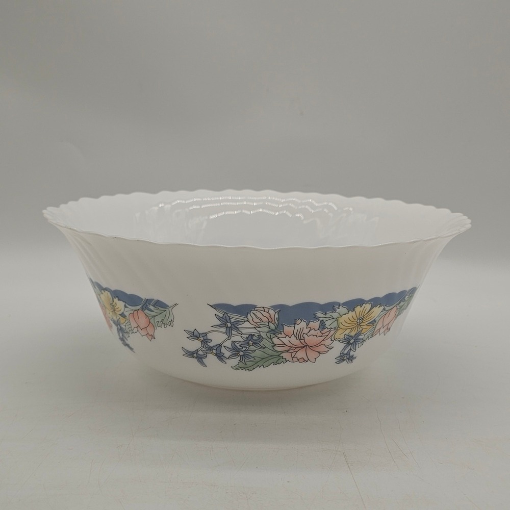 Luminarc Arcopal Deep Florine Swirl - Serving Bowl 9.5" Dia ‎ 8.5" Deep  Unused